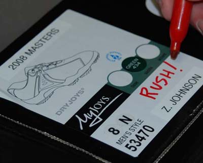 Check out the slideshow of custom MyJoys heading to Augusta.
